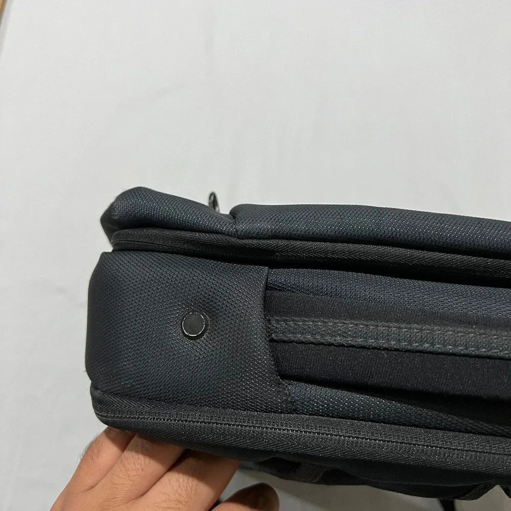 Delsey Black Lightweight Travel Carry On Reinforced Laptop Compartment Backpack